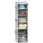 Simple Houseware 6 Shelf Hanging Closet Organizer, Gray - color: Grey, size: 6 Shelf