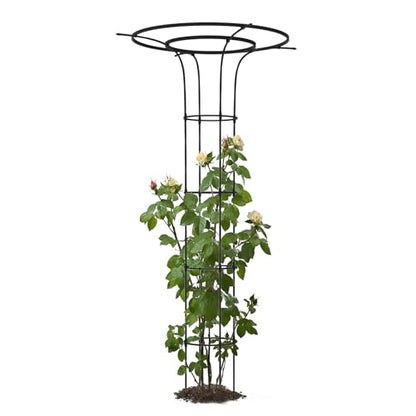 Trellis for Climbing Plants Outdoor - 69"(H), Expandable and Rust-Proof Metal Plant Support, Easy Installation, Garden Trellis for Potted Roses, Vines, Jasmine(1 Pack)