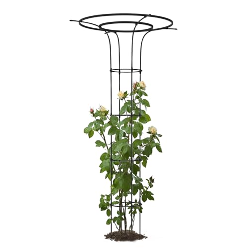 Trellis for Climbing Plants Outdoor - 69"(H), Expandable and Rust-Proof Metal Plant Support, Easy Installation, Garden Trellis for Potted Roses, Vines, Jasmine(1 Pack)
