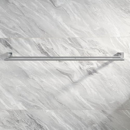 Miyili 36-Inch Double Towel Bar Stainless Steel Bathroom Towel Rack Holder Wall Mount Polished Finish, A02N90B - color: Polished Steel, size: 36-Inch
