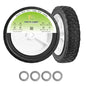 Parts Camp 7 inch Wheels Replace Oregon 72-107, Universal Wheel 9611 with 1/2" Axle Bore For Radio Flyer Wagon, Garden Cart, Hand Truck, BBQ Grill, Push Mower,Utility Cart (2 Pack) - size: 7-Inch
