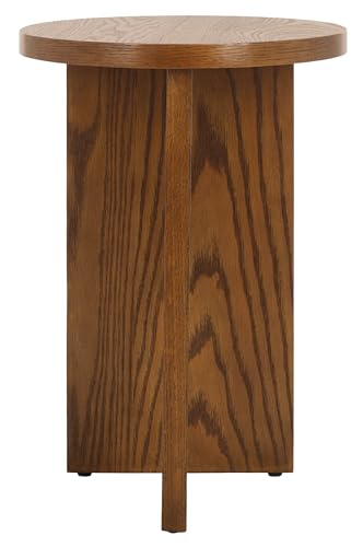 SAFAVIEH Couture Collection Bonaclara Medium Oak Brown 2-Leg Accent Table - color: Medium Oak