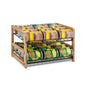 DGWJSU Can Organizer for Pantry 2-Tier, Can Storage Organizer Pantry, Soda Can Organizer, Holds up to 24 Cans Holders for Pantry, Cabinet, Countertop, Carbonized Brown - size: 2 Tiers