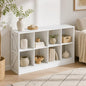 8-Cube Farmhouse Bookcase, Display Bookshelf, Book Shelf, 11.8 x 47.6 x 26.8, for Bedroom, Living Room, Home Office, White - color: White, size: 8 Cube