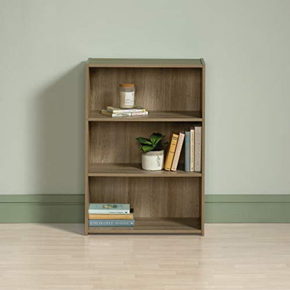 Sauder Beginnings 3-Shelf Bookcase, Bookshelf with Adjustable Storage Shelves, in Summer Oak - color: Summer Oak