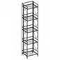 Nature's Rhythm 5-Tier Metal Storage Rack, Adjustable Garage Shelving Metal Shelving Unit(12.84 x 11.27 x 57.52inch, Black) - size: 5-Tier