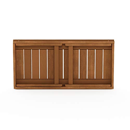 Furinno Tioman Outdoor Hardwood Coffee Folding Table, Natural - color: Natural, size: 17.8"D x 41"W x 16.9"H (folding)