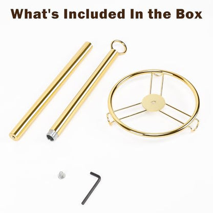Bath Toilet Paper Holder, Metal Toilet Tissue Roll Organizer Storage, Tissue Paper Holder Stand for Bathroom/Kitchen Countertop, 21" H (Gold) - color: Gold
