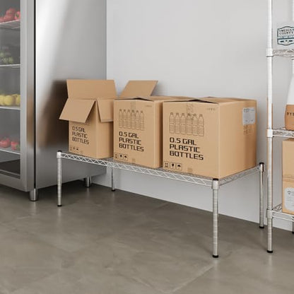 21" Deep x 48" Wide x 14" Height Wire Shelving Kit | 1-Tier | NSF Commercial Storage Rack Unit - size: 21" Deep x 48" Wide