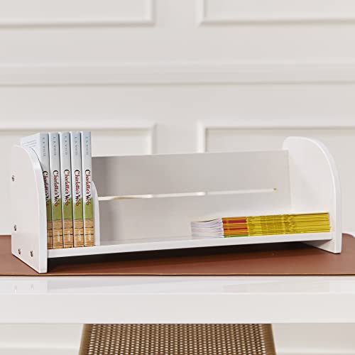 ECR4Kids Adjustable Forward-Facing Tabletop Book Display, Children's Furniture, White Wash - color: White Wash