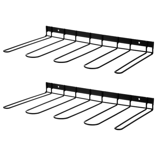 Heavy Duty Wall Mounted Boot Rack & Boot Hangers, 2 Pack Metal Boots Organizer for Tall Boots - Space Saving Shoe Storage for Entryway, Closet, Garage