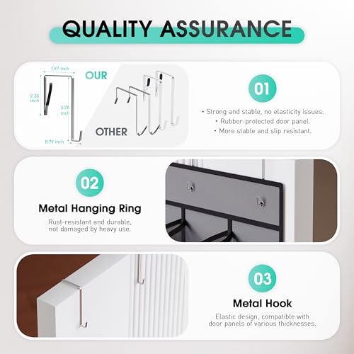 WVM Over the Door Shoe Organizer with 35 Breathable Mesh Pockets, Hanging Shoe Organizer for Door with 4 Metal Hooks, Large Capacity Closet Storage for Shoes, Accessories, Grey - style: Grey