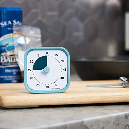 Time Timer MOD 60-Minute Visual Timer, Home Edition, Silent Operation, Study Tool for Homeschool and Office Use (Lake Day Blue) - color: Lake Day Blue, size: 3.47 Inch, style: Timer