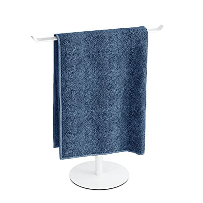 Towel Rack T-Shape Hand Towel Holder for Bathroom, Headband Holder Organizer and Bathroom Towel Racks,Kitchen Towel Rack White Hand Towel Holder - color: White