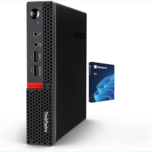 Lenovo ThinkCentre Tiny Business Desktop Mini PC, AMD Processor, 16GB RAM, 256GB PCIe SSD, 2X Display Port, USB 3.1 Gen 1, RJ-45, Wi-Fi, Windows 11 Pro, Black - size: 16GB RAM | 256GB SSD