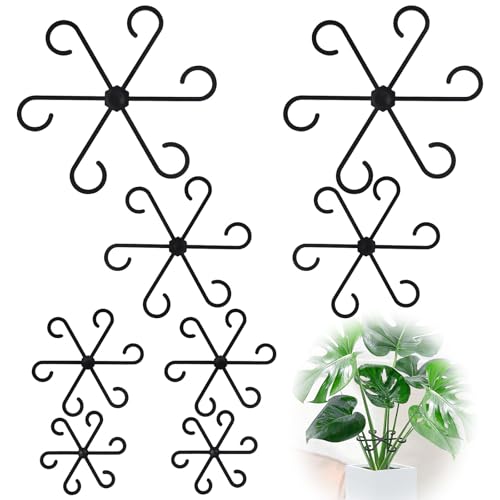 8pcs Plant Stem Support, Plant Support for Indoor Plants, Plastic Reusable Plant Stabilizer, Indoor Plants Accessories - color: 8pcs