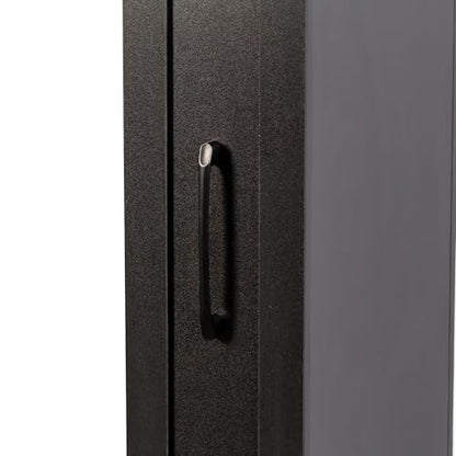 Slim Storage Cart Black Pull-Out Spice Rack Next to Fridge,Narrow Storage Cabinet with Open Self, Wood Unit Storage Rack with Handle Wheels for Narrow Spaces,7 Tier - size: 1
