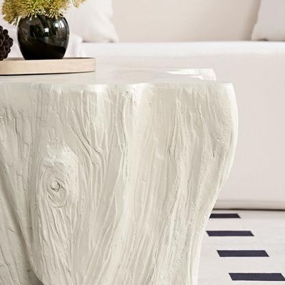 48.62'' Irregular Coffee Table Faux Stone Coffee Table for Living Room Modern Concrete Coffee Tables with Cement Live Edge Indoor Outdoor Center Tables No Assembly, Beige - color: Irregular-beige
