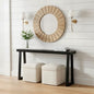 Plank+Beam Classic Console Table, 66 Inch, Black | Non-Toxic Finishes, Versatile Design, Elegant Details, Easy Assembly, Quick Setup, Solid Wood - color: Black, size: 66" Console Table