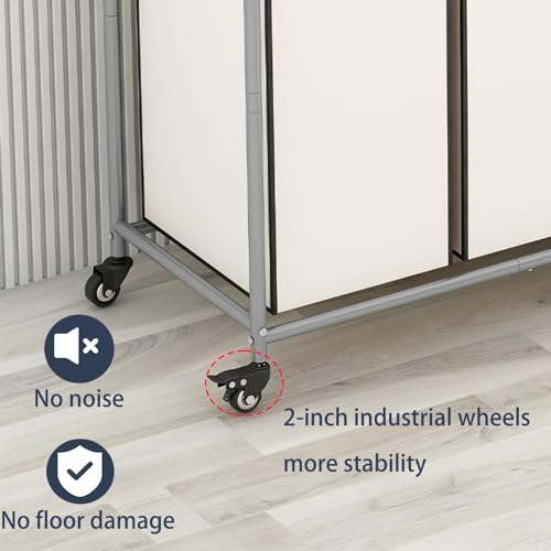 LINZINAR 4 Section Laundry Hamper, Beige Laundry Basket 180L Laundry Sorter | Laundry Room Organization with Heavy Duty Rolling Lockable Wheels and Removable Bag, Bedroom Laundry Cart for Clothes Storage - size: 4 Bags Beige
