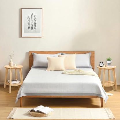 End Table Small Round Side Table with 2 Storage Shelves Walnut End Tables Accent Sofa Bedside Table Modern Night Stand for Living Room Bedroom Small Spaces - color: Beige