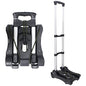 Sutekus Folding Hand Truck and Dolly 110-lbs Lightweight Portable Luggage Cart for School Travel Office Moving (Black) - color: Black