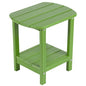 Nalone Adirondack Side Table, 16.5" Outdoor End Table, HDPE Plastic, Small for Patio (Lime) - color: Lime
