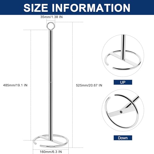 NearMoon Bath Toilet Paper Holder Stand, Freestanding Tissue Paper Storage with Reserve, Space Toilet 4 Rolls Holder for Bathroom/Kitchen Countertop-All Metal (1 Pack, Chrome Finish) - color: Chrome Finish
