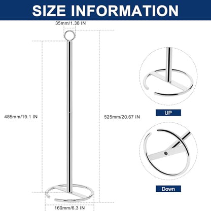 NearMoon Bath Toilet Paper Holder Stand, Freestanding Tissue Paper Storage with Reserve, Space Toilet 4 Rolls Holder for Bathroom/Kitchen Countertop-All Metal (1 Pack, Chrome Finish) - color: Chrome Finish