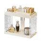 Bathroom Countertop Organizer, 2 Tier Makeup Storage Counter Shelf, Perfume Stand Vanity Holder Skincare Cosmetic Lipstick Dresser Office Tray for Bedroom Living Room Dressing Table, Acrylic - color: White 1 - Acrylic