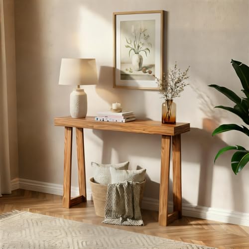 Plank+Beam Classic Console Table, 36 Inch, Pecan | Non-Toxic Finishes, Versatile Design, Elegant Details, Easy Assembly, Quick Setup, Solid Wood - color: Pecan, size: 36" Console Table