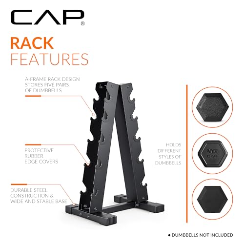 CAP A-Frame Dumbbell Weight Rack - style: holds 10-30lb