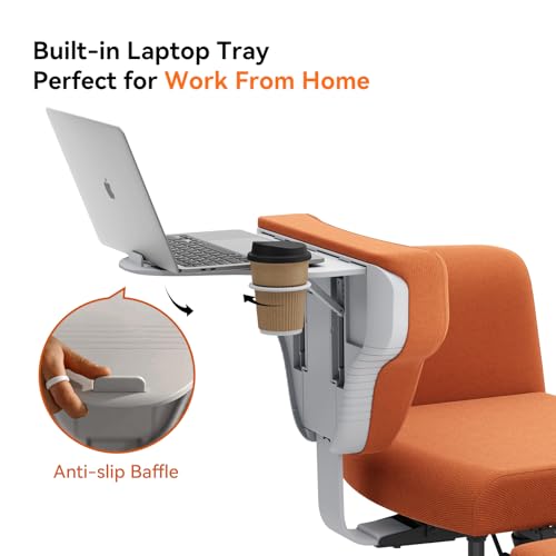 Newtral Freedom-X Criss Cross Chair with Wheels & Amrests- Cross Legged Office Chair with Laptop Tray, Multi-Position Recliner Chair, Adjustable Ergonomic Chair, Relax, Work from Home