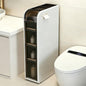 4-Tier Bathroom Floor Cabinet, Narrow Bathroom Storage Cabinet, Mobile and No Installation Required, Perfect for Small Space Laundry Rooms, Toilet Areas, and Living Room Gaps - style: 4-Tier