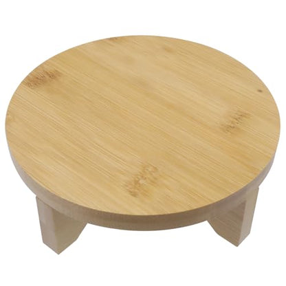 Oedema 6 Inch Round Solid Wood Flower Plant Stand | Mid Century Modern, Indoor Use, Desktop & Office Decor, Small Plants Display Riser, Decor Planter Stand - size: 6inch/153mm