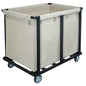Commercial Laundry Cart with Wheels,400L Beige | 600 lbs Heavy Duty Laundry Cart,Steel Frame and Oxford Cloth Bag,Industrial Laundry Cart with Wheels,Housekeeping,Hotel - color: Beige