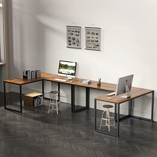 SHW Mission 48-Inch Home Office Computer Desk, Walnut - color: Walnut, size: 48-Inch