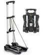 Gorpuire Small Folding Hand Truck Dolly with 2 Wheels, Foldable Luggage Cart, Lightweight Aluminum Collapsible Trolly Portable Dolly for Moving Airport Travel Use | Lightweight Aluminum Collapsible Trolly Portable Dolly for Moving Airport Travel Use Gorpu