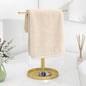 STWWO Hand Towel Holder | Stainless Steel Towel Holder Stand for Bathroom, Kitchen Countertop, T-Shaped Hand Towel Rack Stand, Gold - color: Gold