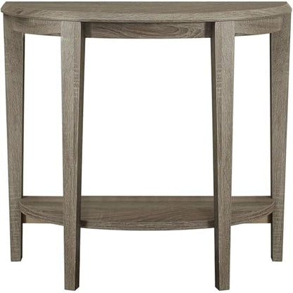 Monarch Specialties Console Table - Narrow Entry Table, 36” L (Dark Taupe) - color: Dark Taupe