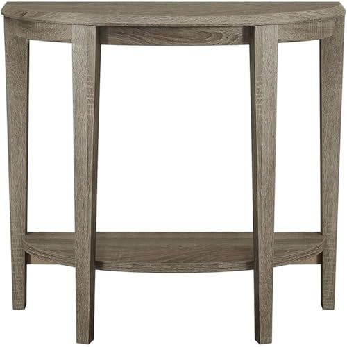 Monarch Specialties Console Table - Narrow Entry Table, 36” L (Dark Taupe) - color: Dark Taupe