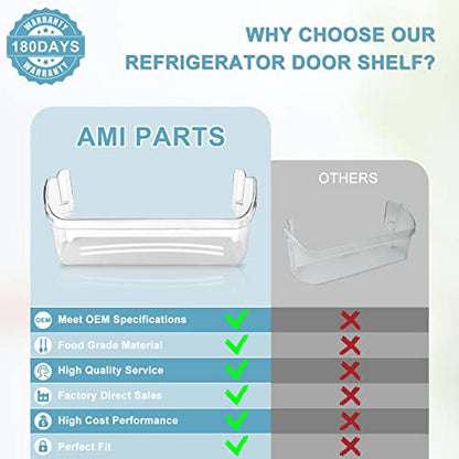 Upgraded 242126602 Refrigerator Door Bin Shelf Replacement Part Compatible with Frigi.daire Refrigerator Door Shelf 2421266 PS12364199 FFSS2625TS0 LFSS2612TF0 Door Shelf Shelves by AMI PARTS (2 Pack)