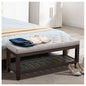 44" Entryway Bench with Shoe Storage, End of Bed Bench, Upholstered Ottoman Storage, 500 LBS Capacity for Entryway, Living Room, Hallway - color: Light Grey-1