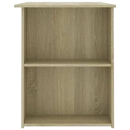 Sonoma Oak Engineered Wood Medium Computer Desk with Spacious Work Surface and Water Resistant Finish, Modern Design for Home Office, 43.3 in by 23.6 in Surface, Easy - color: Brown