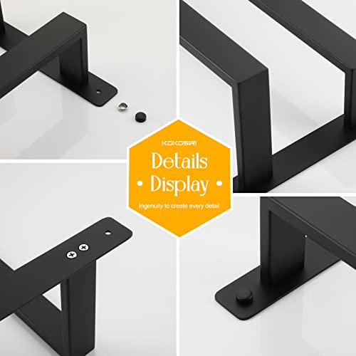 KOKOSIRI Towel Bars Black Bath Towel Holders 20 Inches Bathroom 2-Tiers Ladder Towel Rails Wall Mounted Towels Shelves Rack Stainless Steel, B5008BK-L20 - color: Matte Black, size: 20-Inch