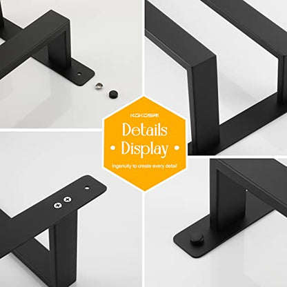 KOKOSIRI Towel Bars Black Bath Towel Holders 20 Inches Bathroom 2-Tiers Ladder Towel Rails Wall Mounted Towels Shelves Rack Stainless Steel, B5008BK-L20 - color: Matte Black, size: 20-Inch