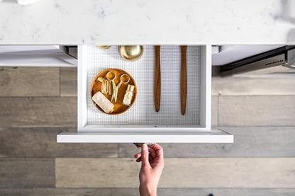 EasyLiner Select Grip Shelf Liner - Easy to Install & Cut to Fit - Non Slip, Non Adhesive, Drawer Shelf & Cabinet Liner for Kitchen, Bathroom, Pantry Cupboards, 12 in x 24 ft (1 Roll), 24 ft, Black - color: Black, size: 12-Inch x 24 Feet