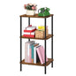 smusei Small End Table Stand 3 Tier Telephone Table Tall End Table 30 Inches High with Storage Shelves Bed Side Table Living Room Nightstand for Bedroom, Office, Sofa Couch, Rustic Brown - color: Brown
