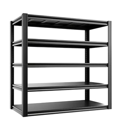 5-Tier 55" W x 24" D x 84" H Garage Shelving 5000LBS Storage Shelves Heavy Duty Metal Shelf Unit Adjustable Basement Industrial Storage Racks - size: 5T 55" W x 24" D x 84" H