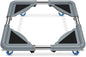 SPACECARE Mini Fridge Stand Mobile Roller, Adjustable Furniture Dolly with 4 Locking Wheels, Heavy Duty Washing Machine Base, Universal Appliance Pedestal for Dryer and Refrigerator- Grey - color: Gray